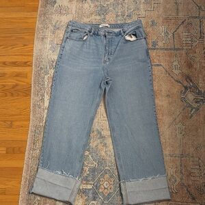 Size 16R Abercrombie & Fitch relaxed 90s jeans with wide cuff